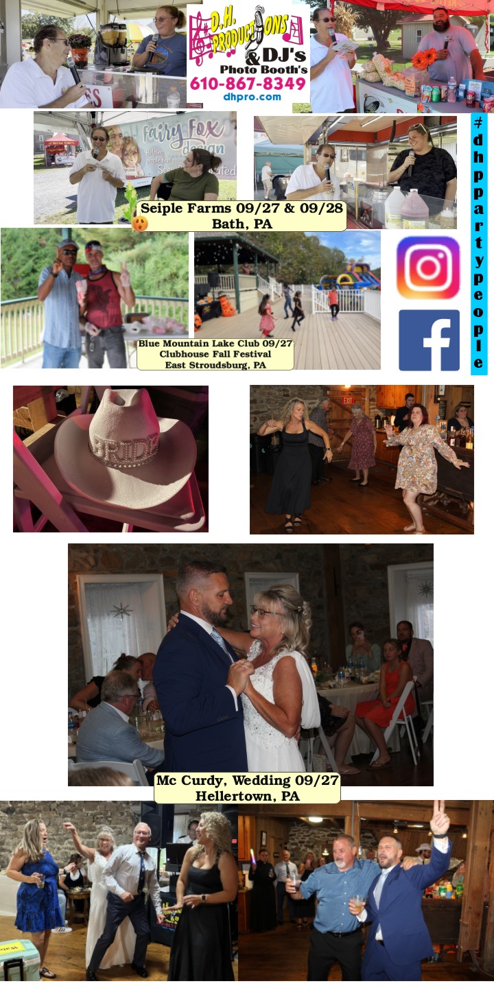 Seiple Farms 9/27/28, Blue Mountain Lake Club 9/27, Mc Curdy Wed. 9/27